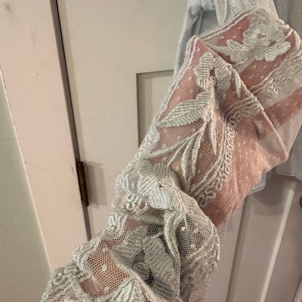 Free people lace and cotton tee - Picture 4 of 8
